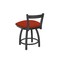 Holland Bar Stool Co 18" Low Back Swivel Vanity Stool, Pewter Finish, Graph Poppy Seat 82118PW021 - alternate 2